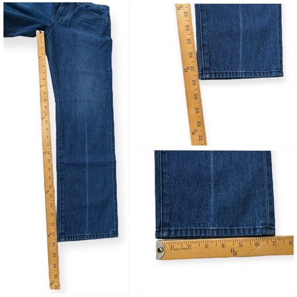 Nili Lotan Straight Leg Jeans Dark Wash Blue Denim Mid-Rise, Size 28 - MSRP $395 - Picture 12 of 14